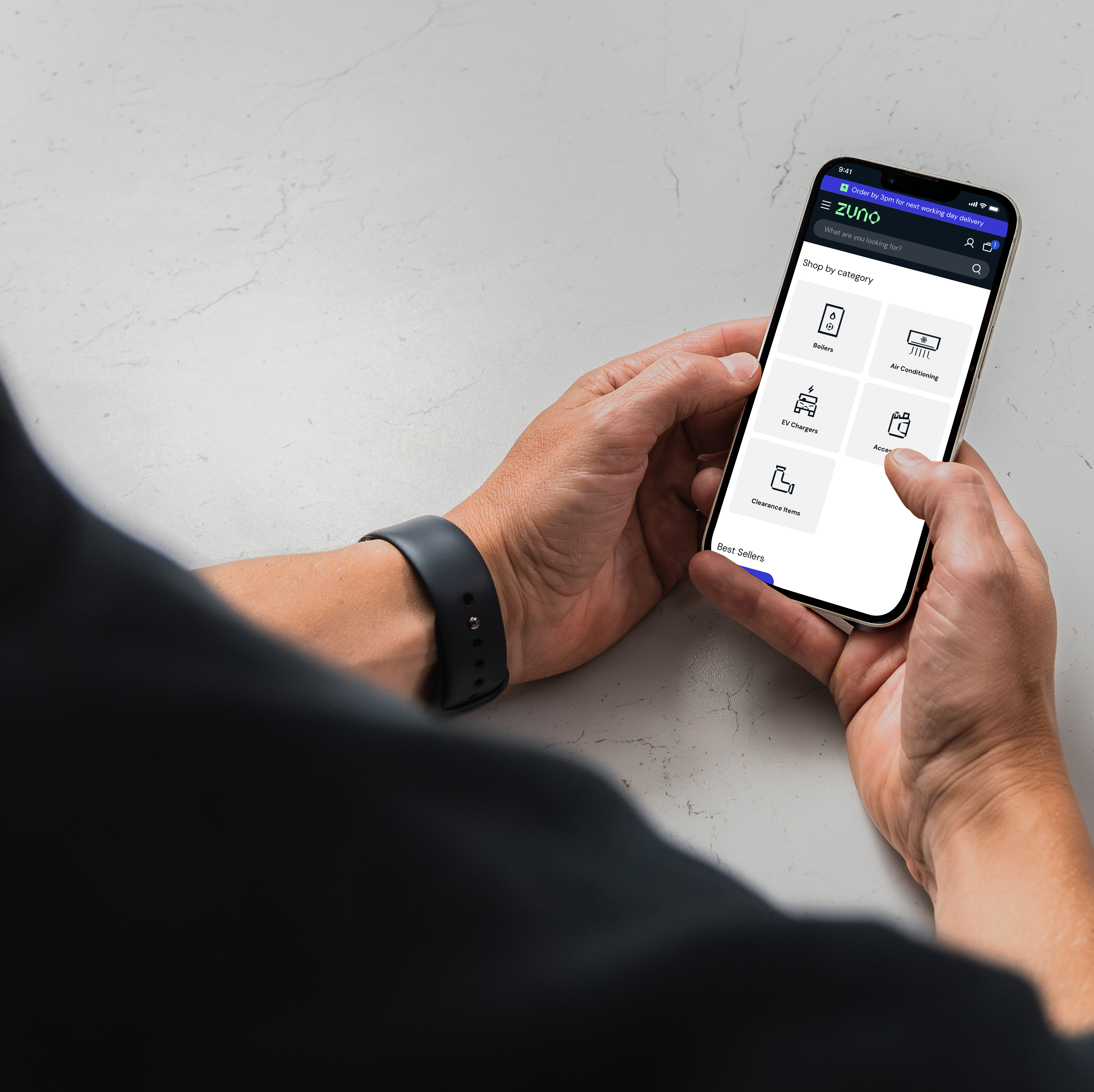 The Zuno store being viewed on a device